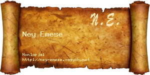 Ney Emese névjegykártya