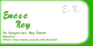 emese ney business card